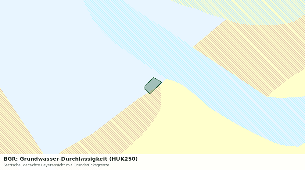 Statische Kartenansicht: BGR: Grundwasser-Durchlässigkeit (HÜK250)