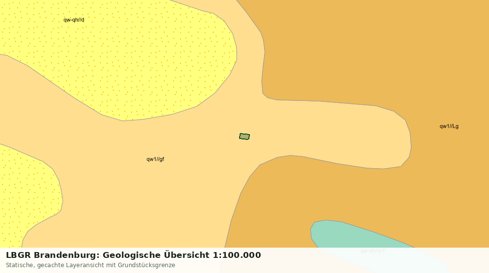 Statische Kartenansicht: LBGR Brandenburg: Geologische Übersicht 1:100.000