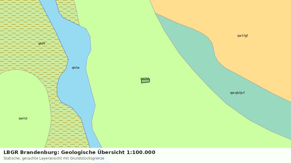 Statische Kartenansicht: LBGR Brandenburg: Geologische Übersicht 1:100.000
