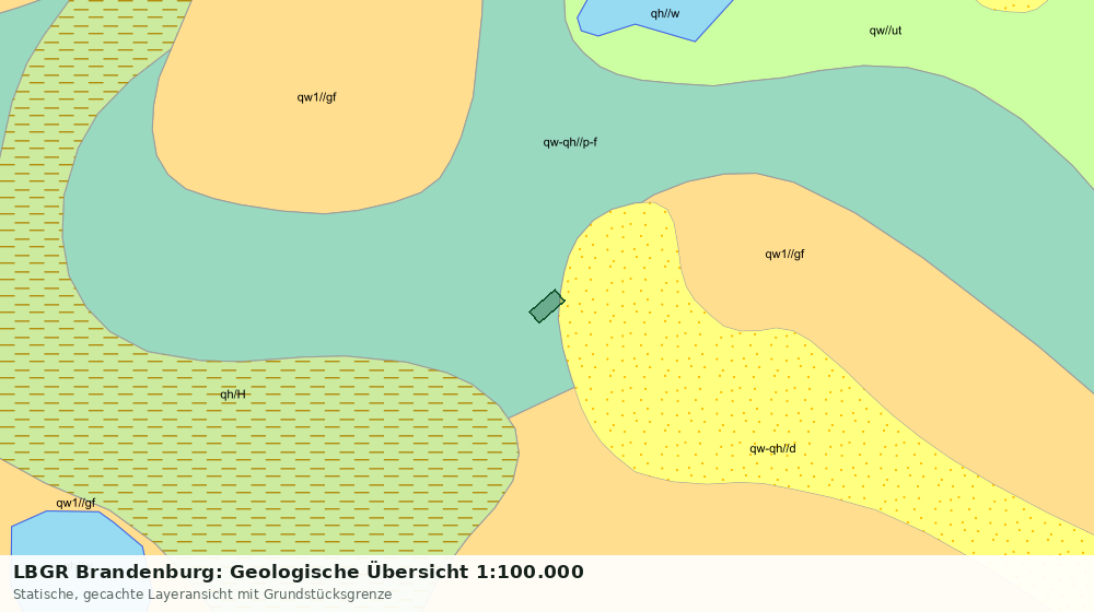 Statische Kartenansicht: LBGR Brandenburg: Geologische Übersicht 1:100.000