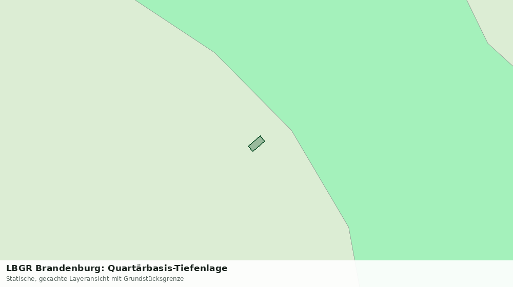 Statische Kartenansicht: LBGR Brandenburg: Quartärbasis-Tiefenlage