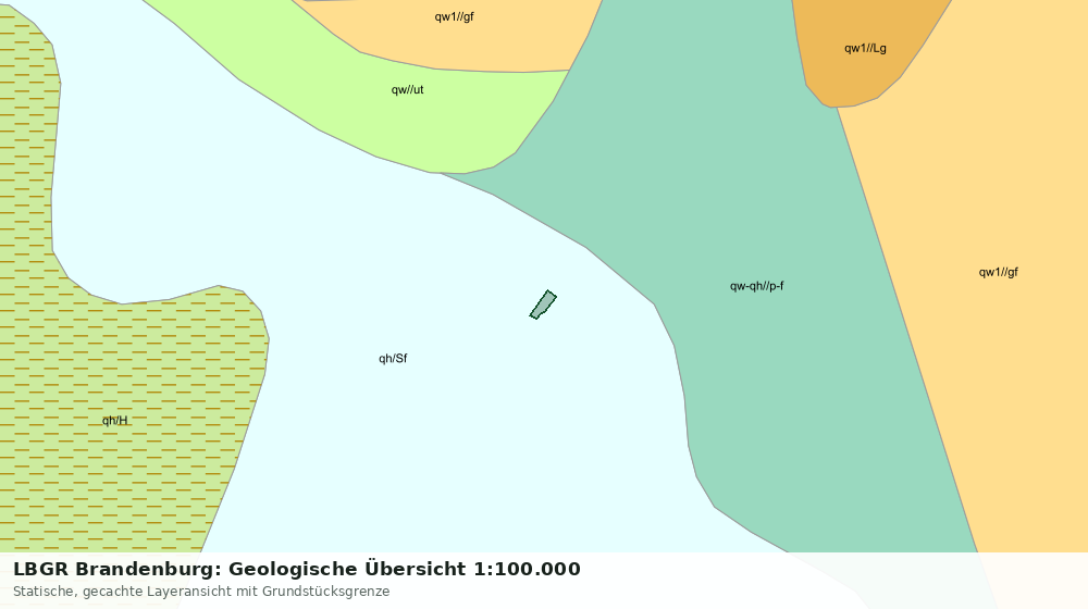 Statische Kartenansicht: LBGR Brandenburg: Geologische Übersicht 1:100.000