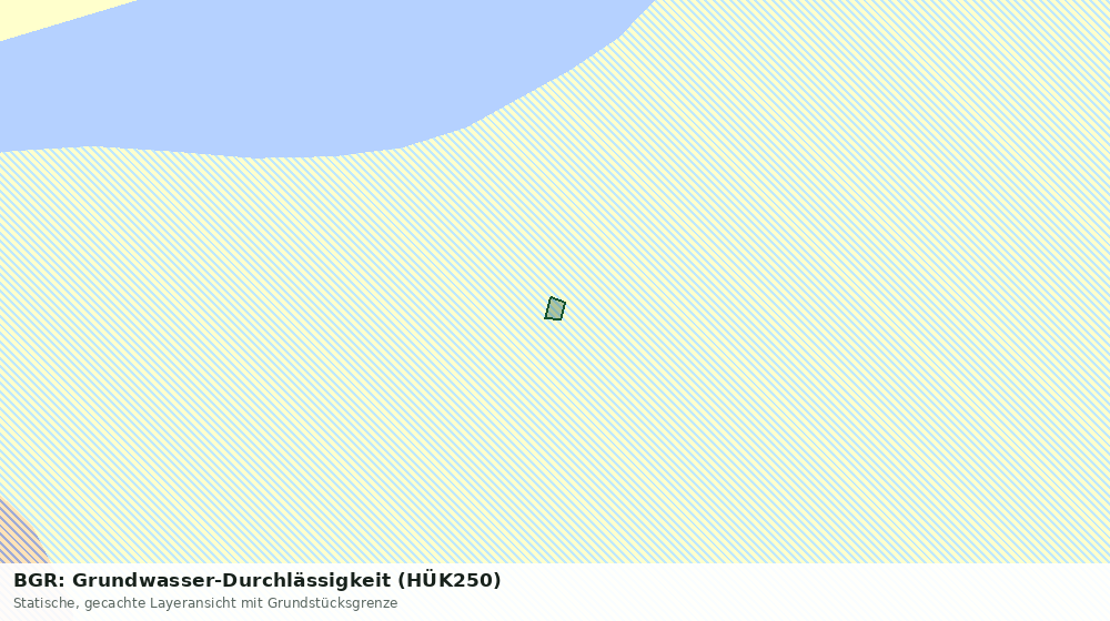 Statische Kartenansicht: BGR: Grundwasser-Durchlässigkeit (HÜK250)