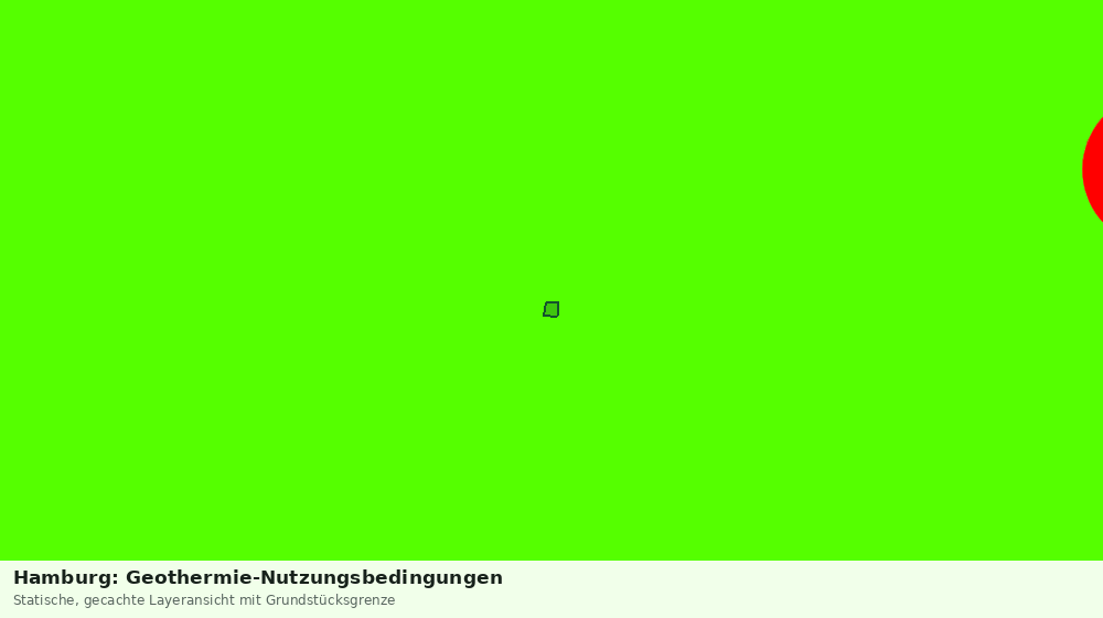 Statische Kartenansicht: Hamburg: Geothermie-Nutzungsbedingungen