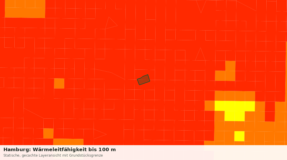 Statische Kartenansicht: Hamburg: Wärmeleitfähigkeit bis 100 m