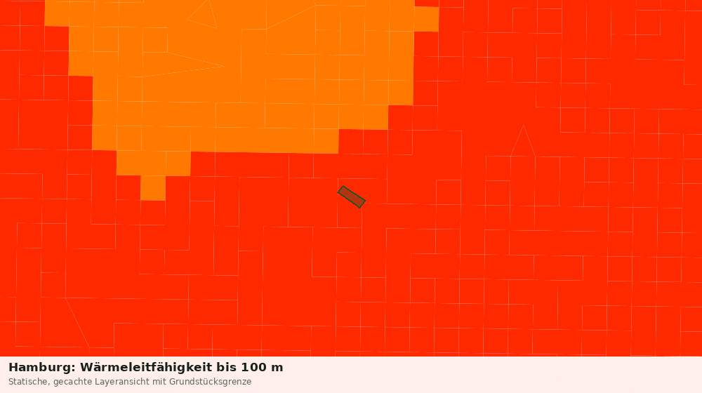 Statische Kartenansicht: Hamburg: Wärmeleitfähigkeit bis 100 m