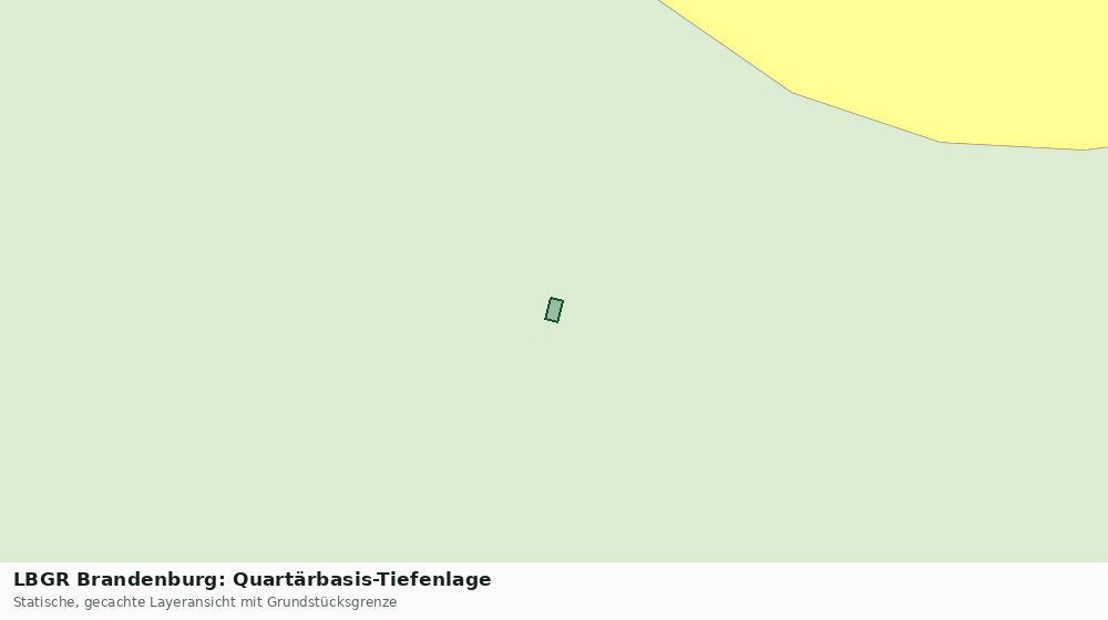Statische Kartenansicht: LBGR Brandenburg: Quartärbasis-Tiefenlage