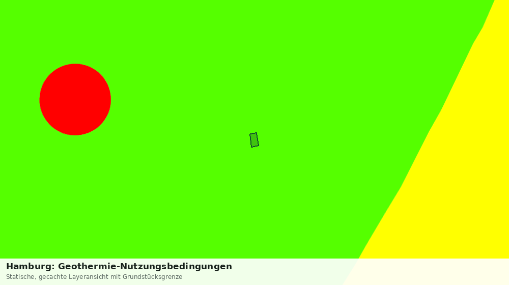 Statische Kartenansicht: Hamburg: Geothermie-Nutzungsbedingungen