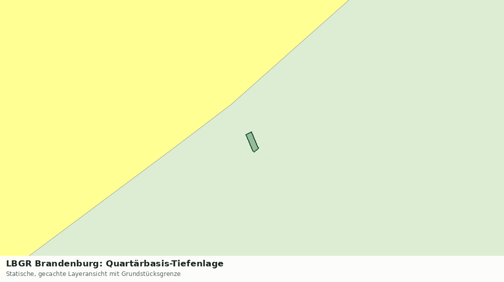 Statische Kartenansicht: LBGR Brandenburg: Quartärbasis-Tiefenlage