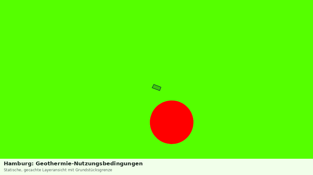 Statische Kartenansicht: Hamburg: Geothermie-Nutzungsbedingungen