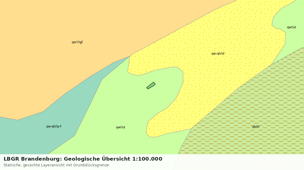 Statische Kartenansicht: LBGR Brandenburg: Geologische Übersicht 1:100.000