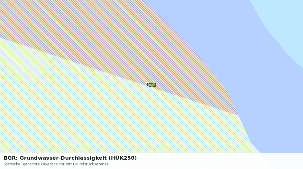 Statische Kartenansicht: BGR: Grundwasser-Durchlässigkeit (HÜK250)