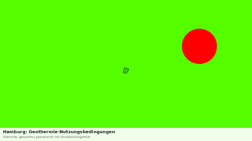 Statische Kartenansicht: Hamburg: Geothermie-Nutzungsbedingungen