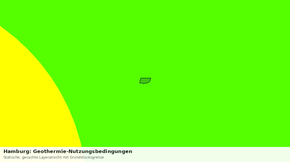 Statische Kartenansicht: Hamburg: Geothermie-Nutzungsbedingungen