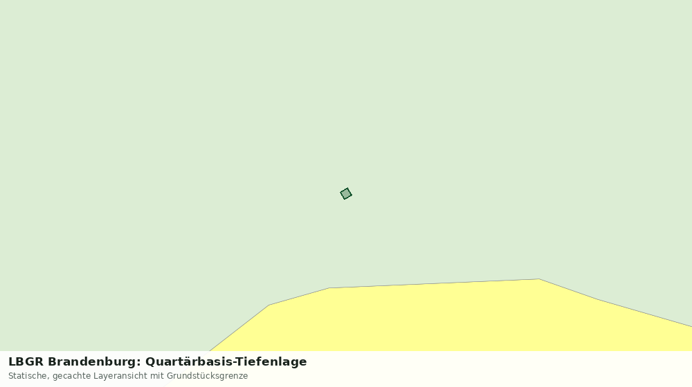 Statische Kartenansicht: LBGR Brandenburg: Quartärbasis-Tiefenlage