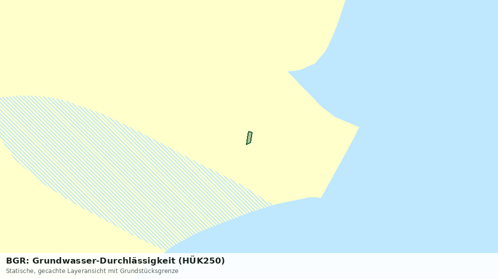 Statische Kartenansicht: BGR: Grundwasser-Durchlässigkeit (HÜK250)