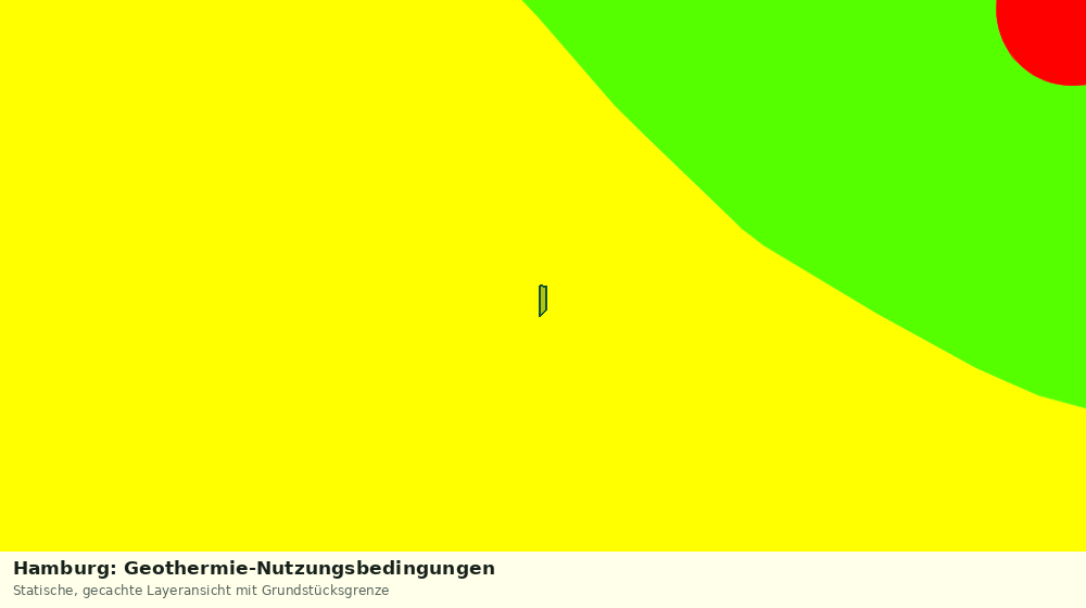 Statische Kartenansicht: Hamburg: Geothermie-Nutzungsbedingungen