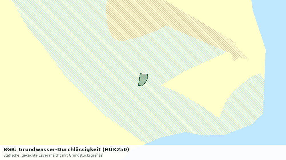 Statische Kartenansicht: BGR: Grundwasser-Durchlässigkeit (HÜK250)