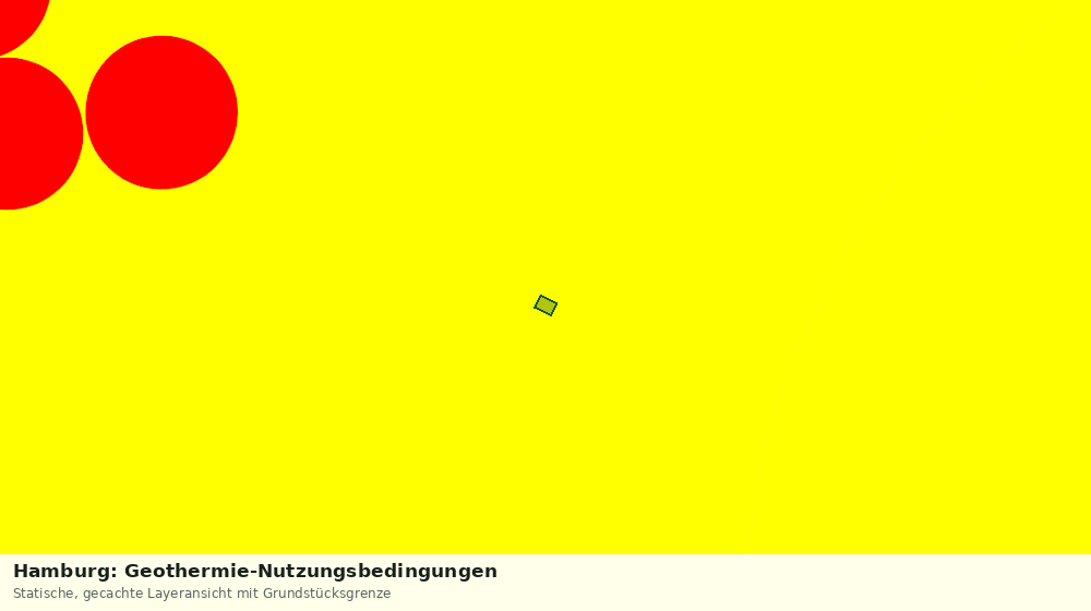 Statische Kartenansicht: Hamburg: Geothermie-Nutzungsbedingungen