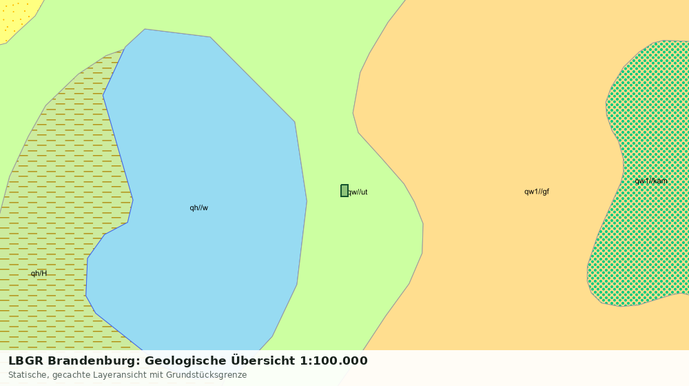 Statische Kartenansicht: LBGR Brandenburg: Geologische Übersicht 1:100.000