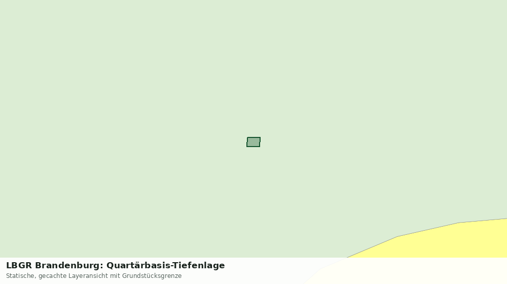 Statische Kartenansicht: LBGR Brandenburg: Quartärbasis-Tiefenlage