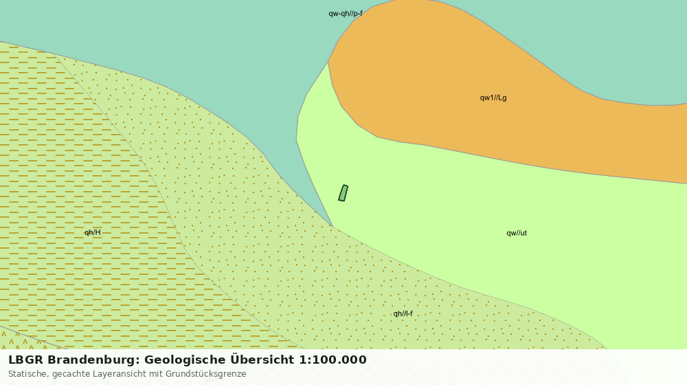 Statische Kartenansicht: LBGR Brandenburg: Geologische Übersicht 1:100.000