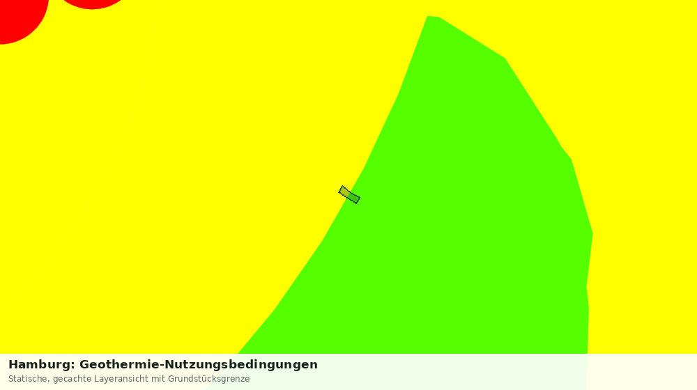 Statische Kartenansicht: Hamburg: Geothermie-Nutzungsbedingungen