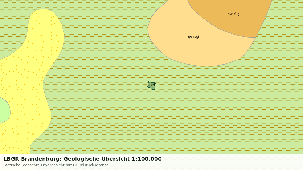 Statische Kartenansicht: LBGR Brandenburg: Geologische Übersicht 1:100.000