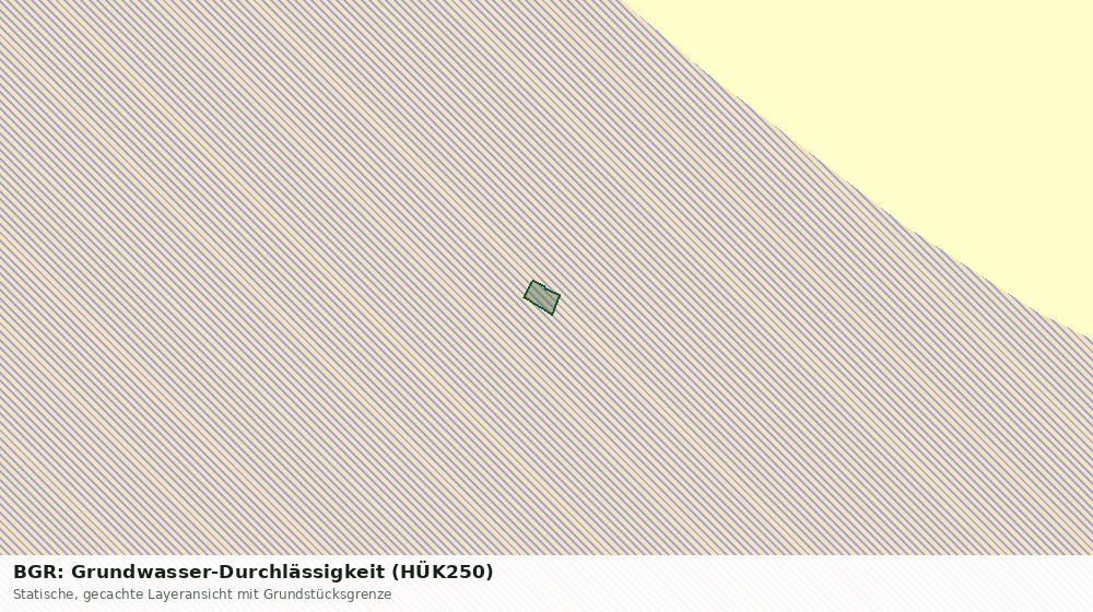 Statische Kartenansicht: BGR: Grundwasser-Durchlässigkeit (HÜK250)