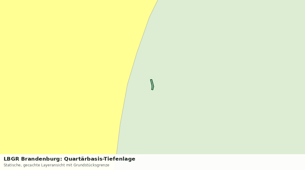 Statische Kartenansicht: LBGR Brandenburg: Quartärbasis-Tiefenlage
