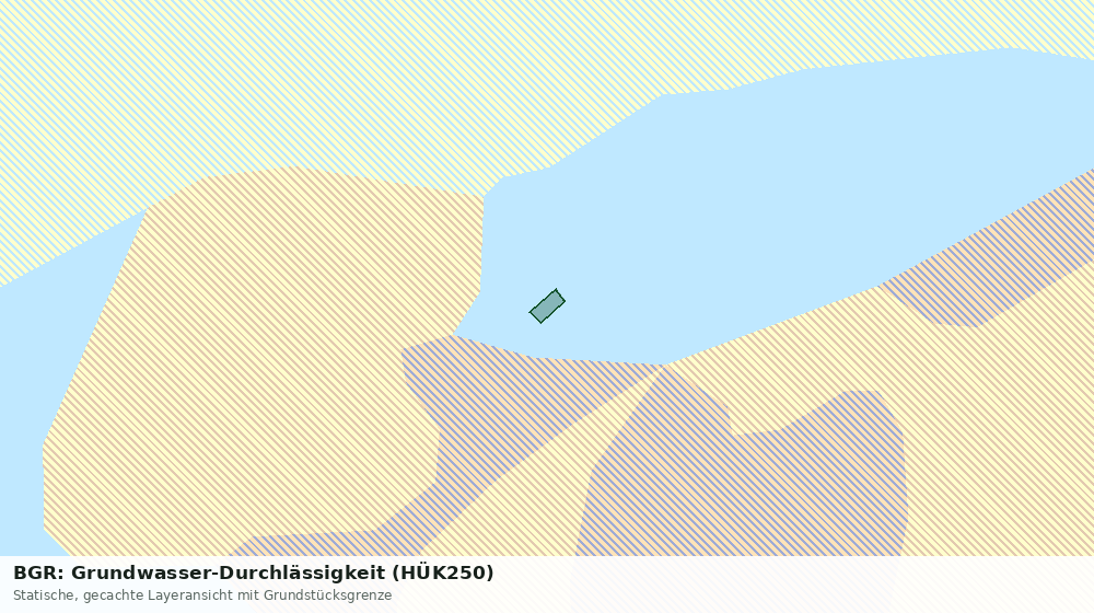 Statische Kartenansicht: BGR: Grundwasser-Durchlässigkeit (HÜK250)