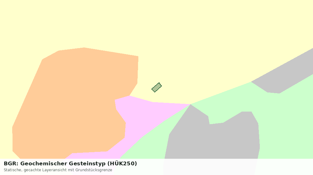Statische Kartenansicht: BGR: Geochemischer Gesteinstyp (HÜK250)