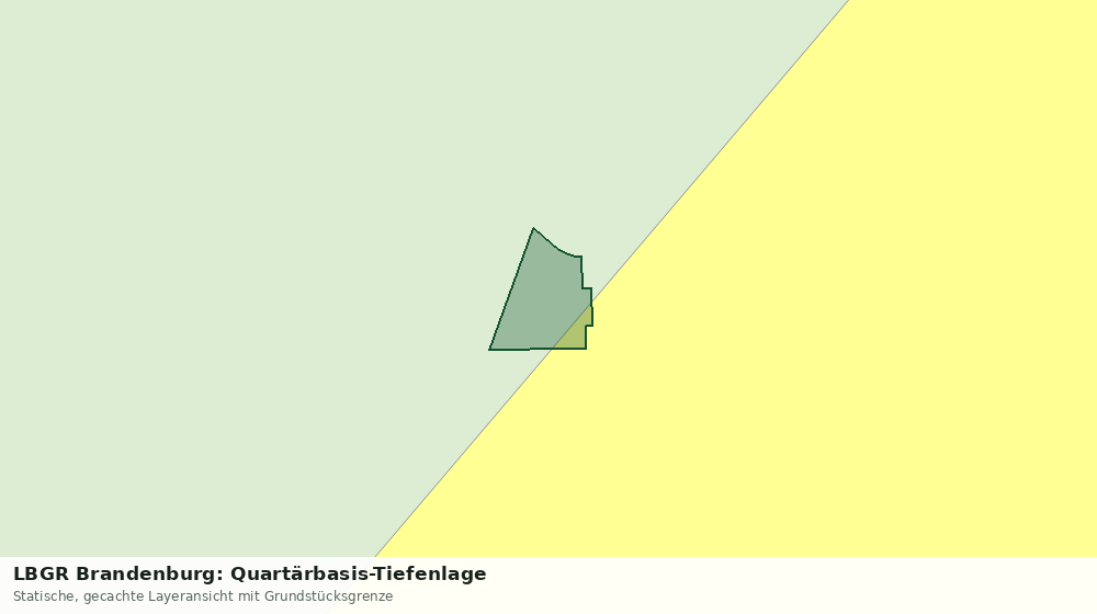 Statische Kartenansicht: LBGR Brandenburg: Quartärbasis-Tiefenlage