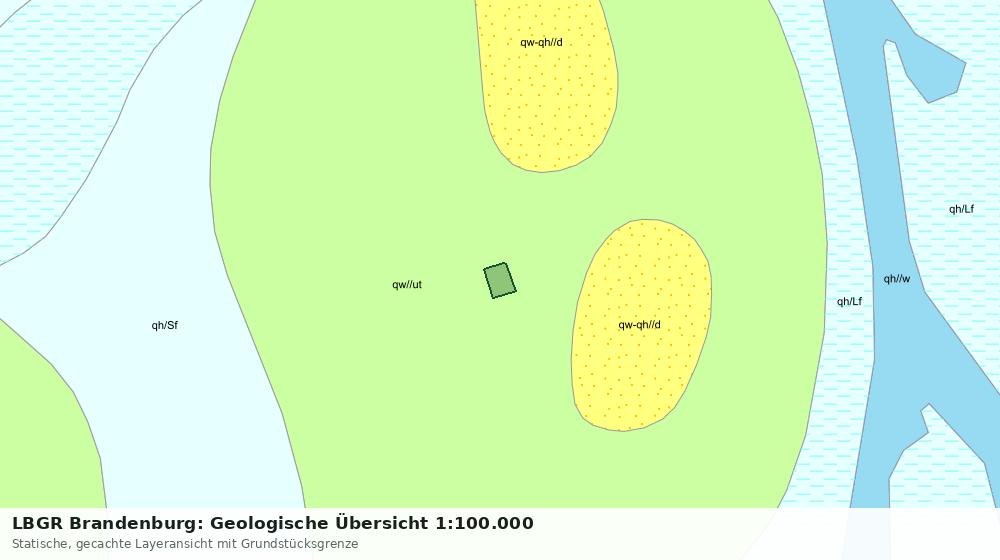 Statische Kartenansicht: LBGR Brandenburg: Geologische Übersicht 1:100.000