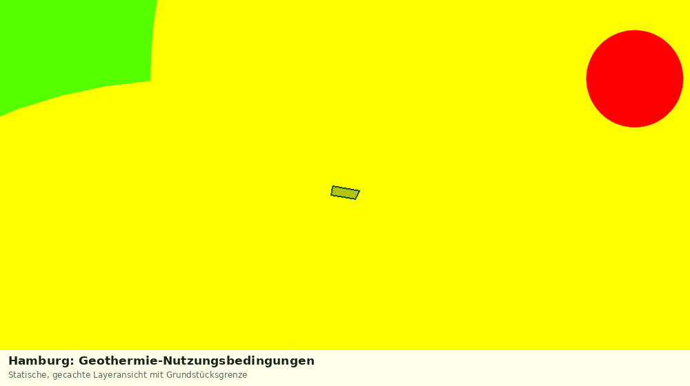 Statische Kartenansicht: Hamburg: Geothermie-Nutzungsbedingungen