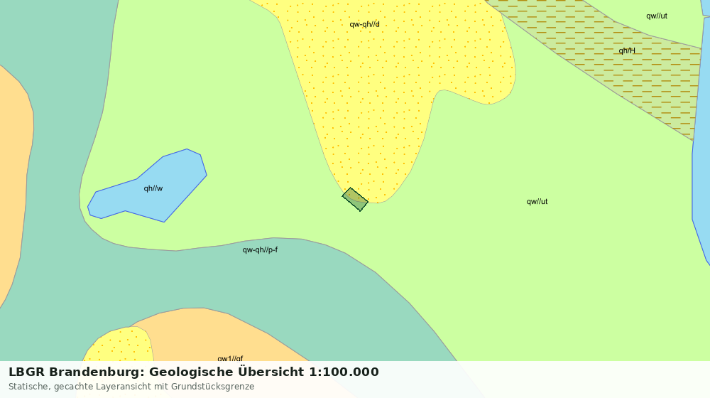 Statische Kartenansicht: LBGR Brandenburg: Geologische Übersicht 1:100.000