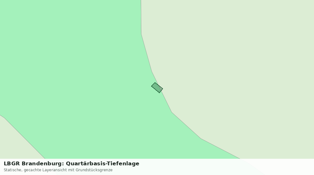 Statische Kartenansicht: LBGR Brandenburg: Quartärbasis-Tiefenlage