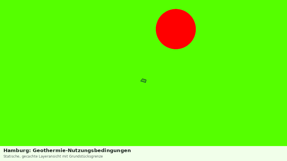 Statische Kartenansicht: Hamburg: Geothermie-Nutzungsbedingungen