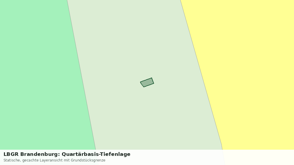 Statische Kartenansicht: LBGR Brandenburg: Quartärbasis-Tiefenlage