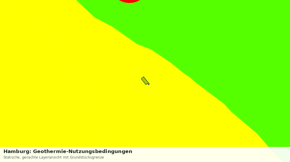 Statische Kartenansicht: Hamburg: Geothermie-Nutzungsbedingungen