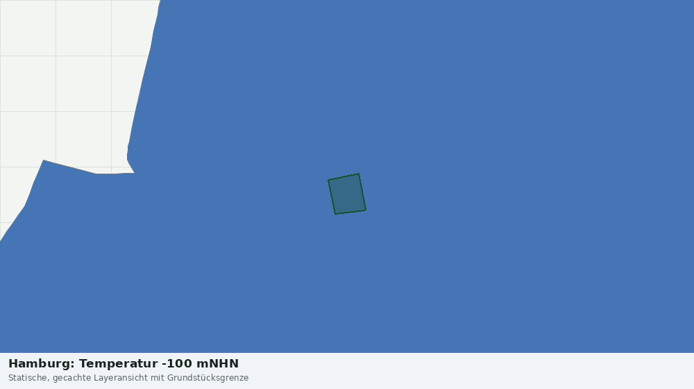 Statische Kartenansicht: Hamburg: Temperatur -100 mNHN