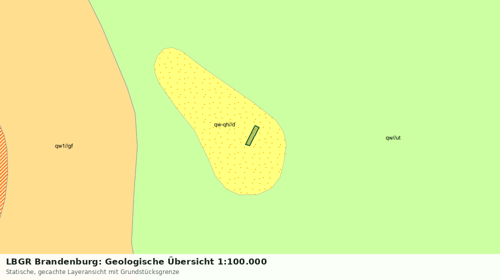 Statische Kartenansicht: LBGR Brandenburg: Geologische Übersicht 1:100.000