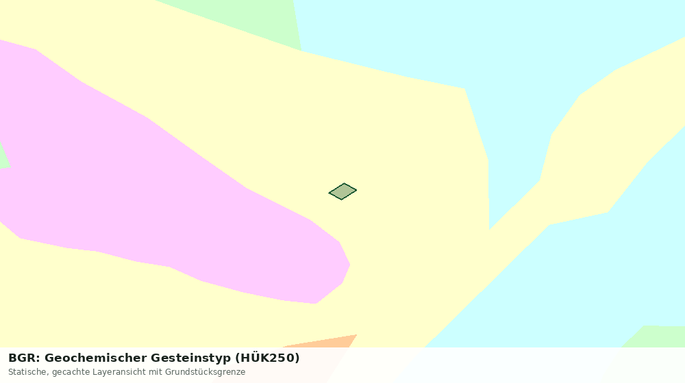 Statische Kartenansicht: BGR: Geochemischer Gesteinstyp (HÜK250)