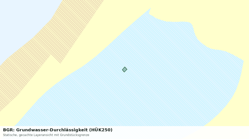 Statische Kartenansicht: BGR: Grundwasser-Durchlässigkeit (HÜK250)