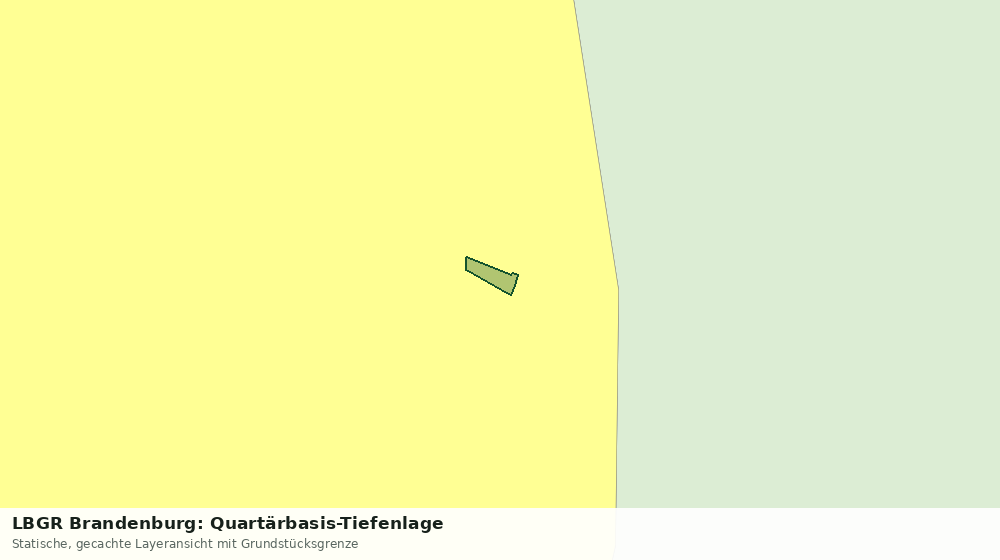 Statische Kartenansicht: LBGR Brandenburg: Quartärbasis-Tiefenlage