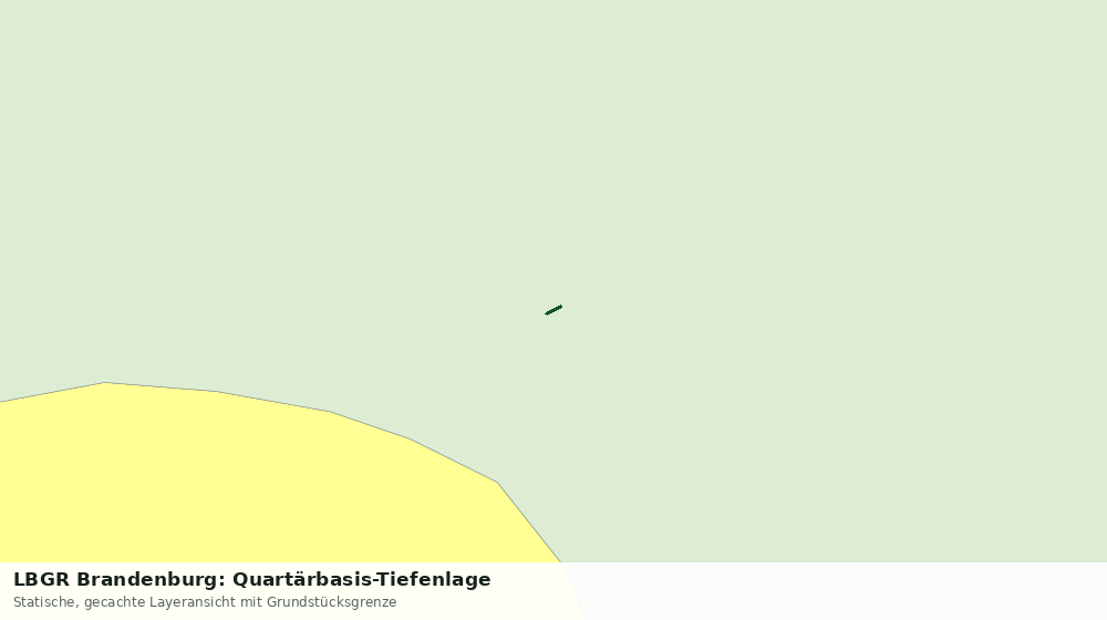 Statische Kartenansicht: LBGR Brandenburg: Quartärbasis-Tiefenlage