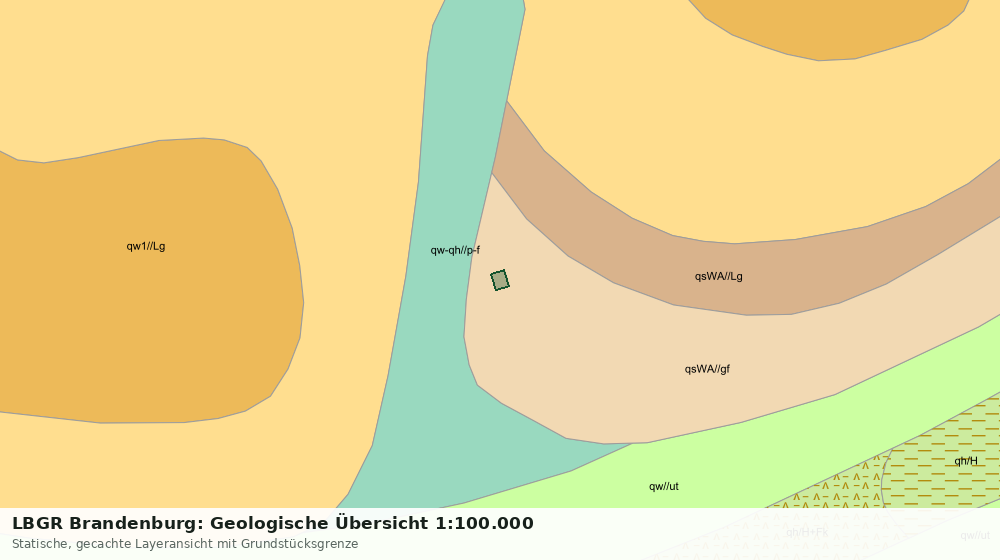 Statische Kartenansicht: LBGR Brandenburg: Geologische Übersicht 1:100.000