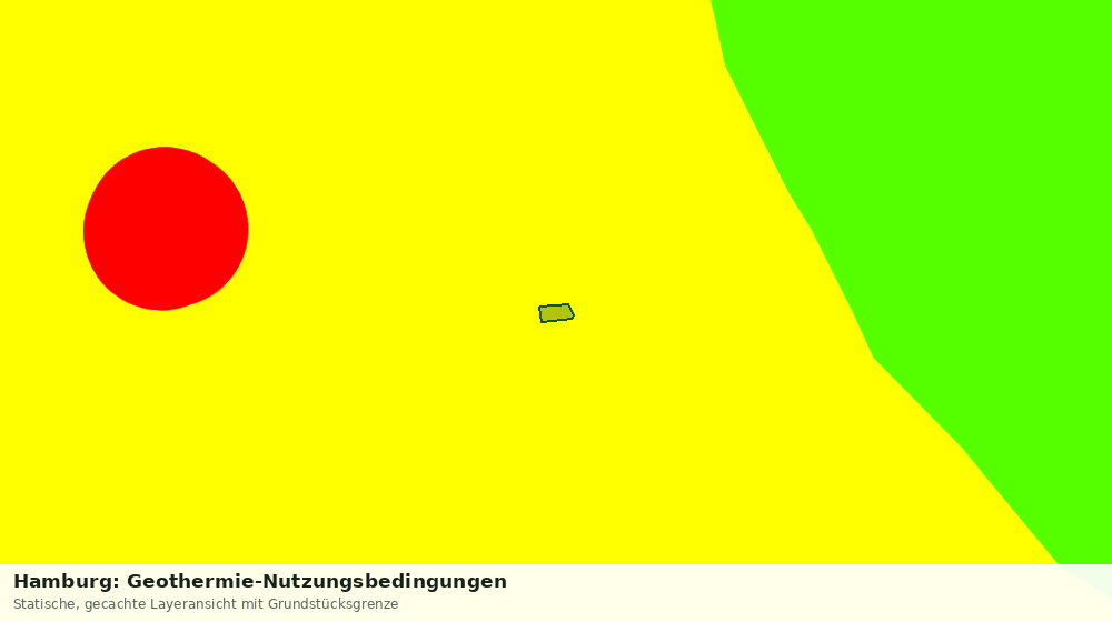 Statische Kartenansicht: Hamburg: Geothermie-Nutzungsbedingungen