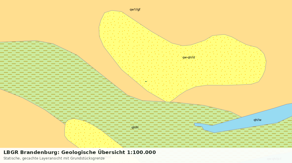 Statische Kartenansicht: LBGR Brandenburg: Geologische Übersicht 1:100.000