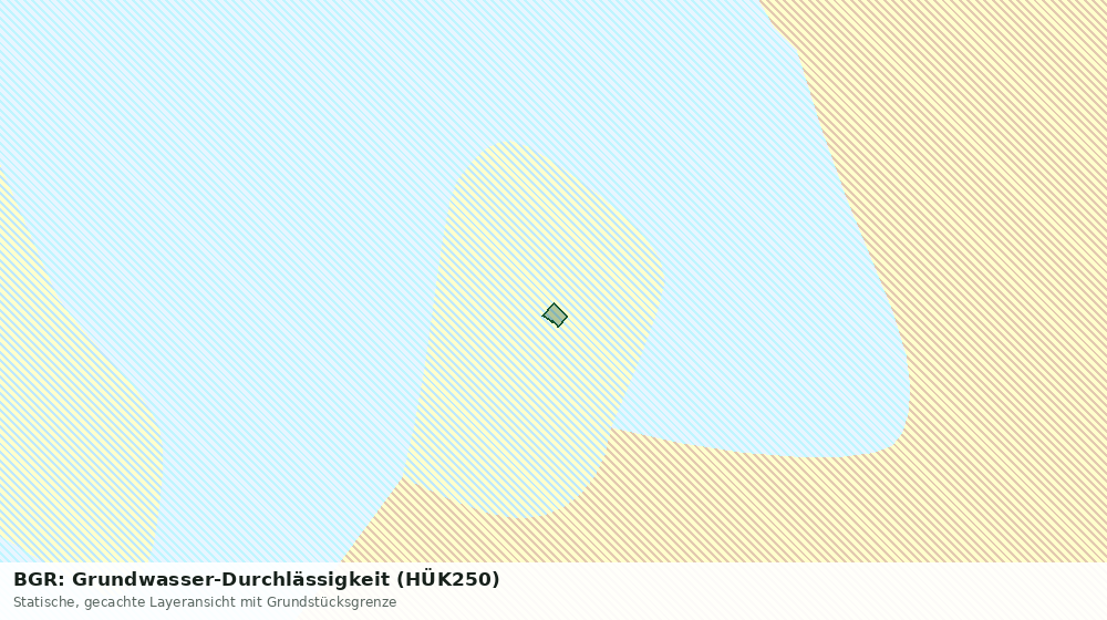 Statische Kartenansicht: BGR: Grundwasser-Durchlässigkeit (HÜK250)